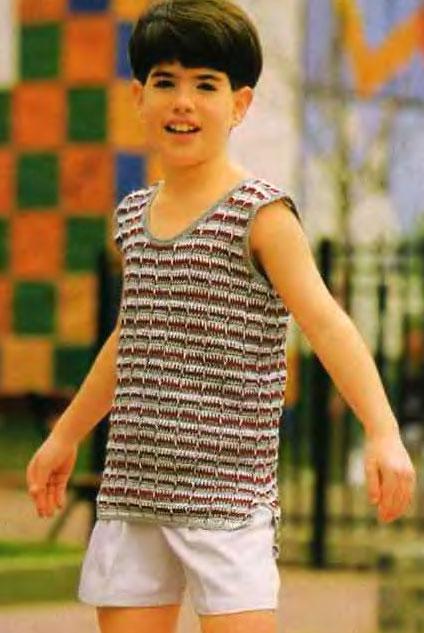 Жилет в смужку