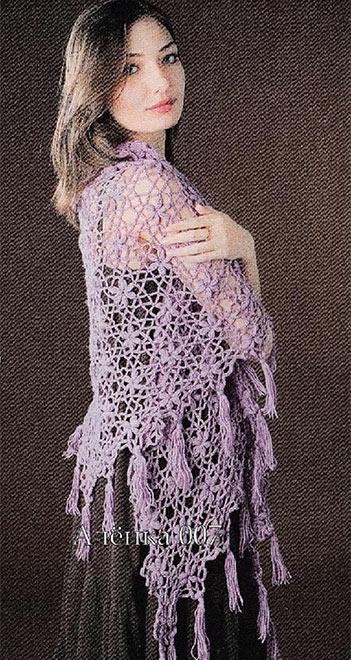 Лілова шаль